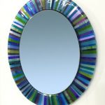 blues oval mirror