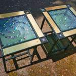 matching swirl tables
