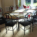 10 seat dining table & chairs
