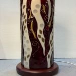Red & Ivory lamp off