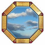 octagonal brass mirror